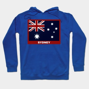 Sydney City in Australian Flag Hoodie
